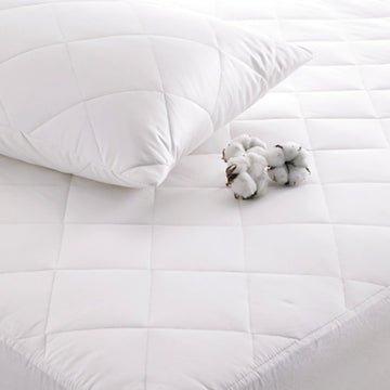 The Fine Bedding Company Deep Fill Cotton Mattress Protector | Taylors on the High Street